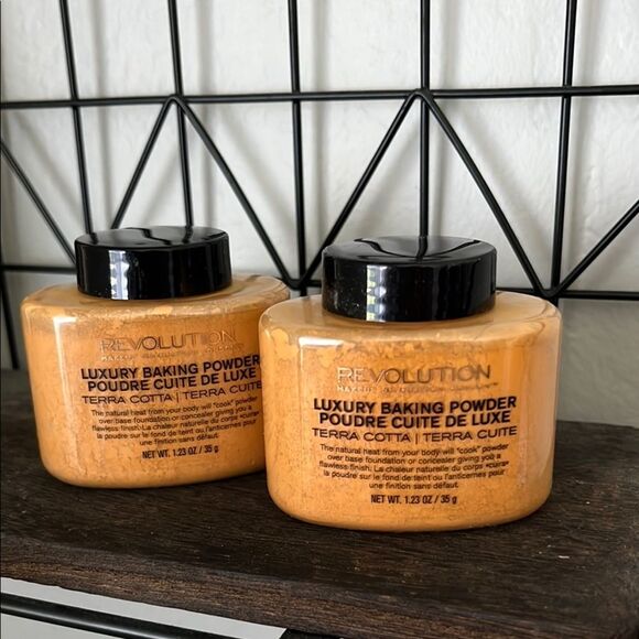 Revolution Luxury Loose Baking Powder Terra Cotta Set of 2 - Picture 1 of 2